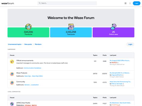 waze forum|ware community forum.